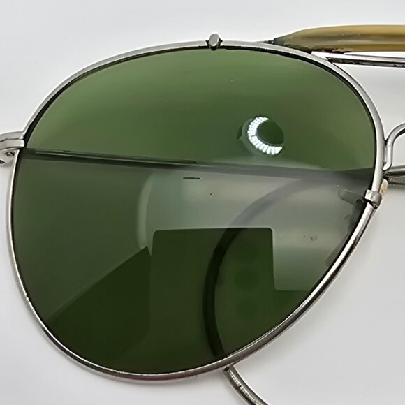 Rochester Optical R.O.C. AN6531 Ful-Vue 12 Nickel Plated WWII Aviator Sunglasses - Picture 15 of 16